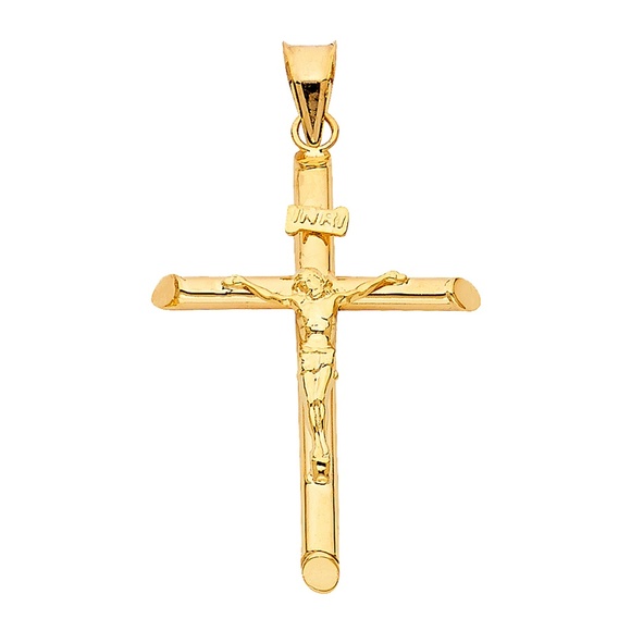 TGDJ Other - 14K Yellow Gold Religious Crucifix Pendant